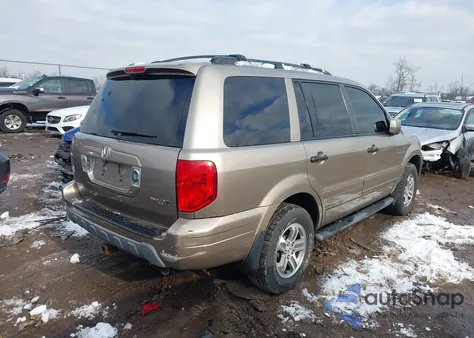 2004 Honda Pilot Ex-L from USA, damaged, VIN 2HKYF18664H618464